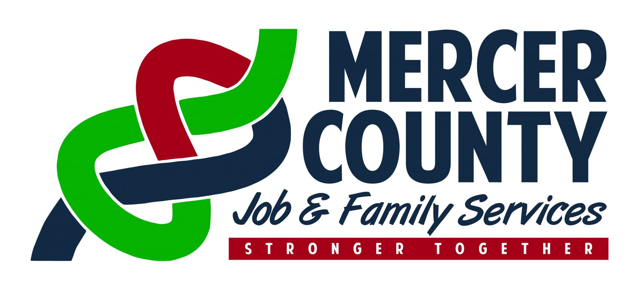 Job & Family Services, logo, stronger together