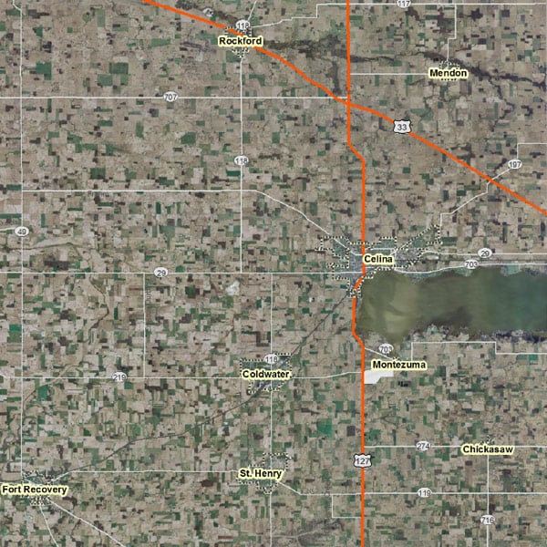 Planning Commission, satelite view of Mercer County